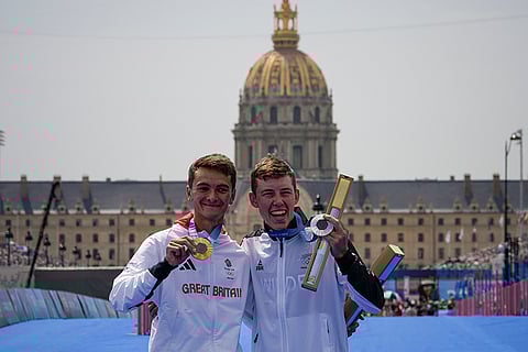 Men's individual triathlon: Silver medalist New Zealand's Hayden Wilde